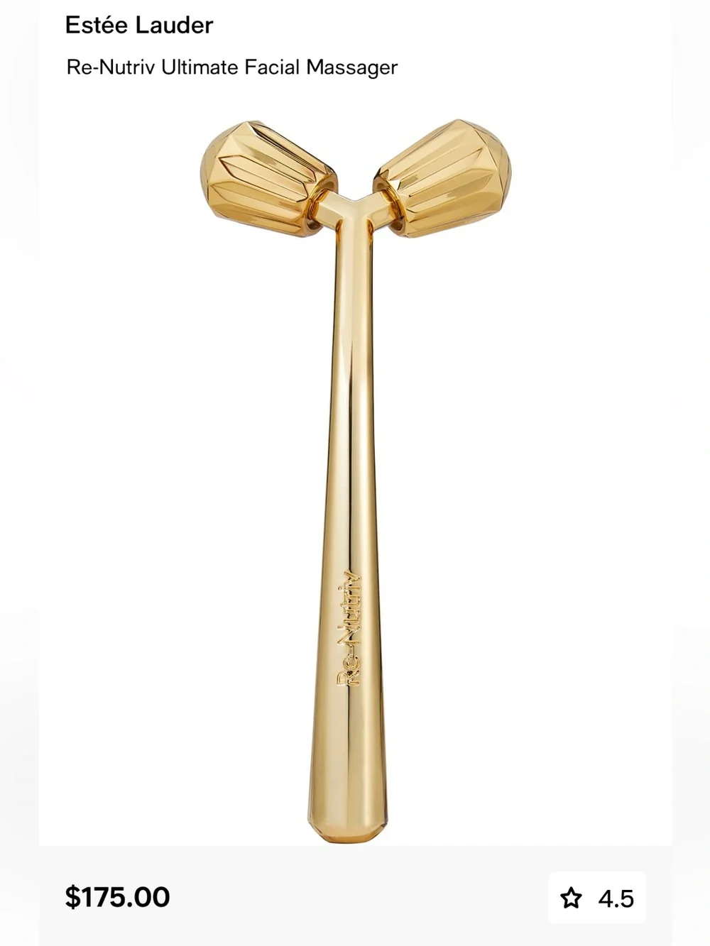Estée Lauder Gold Re-Nutriv Ultimate Facial Massager